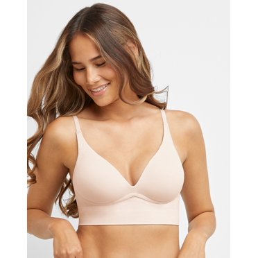Maidenform M Seamless Push-Up Bra, Convertible Longline Bralette (Plus Size Available) Sandshell Women's