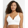 thumbnail image 1 of Maidenform M Seamless Push-Up Bra, Convertible Longline Bralette (Plus Size Available) White L Women's, 1 of 6