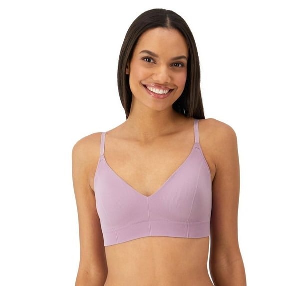 Maidenform® M Wireless Stretch Rib Bralette DM2303 Color: Sojourn Lilac Size: LARGE