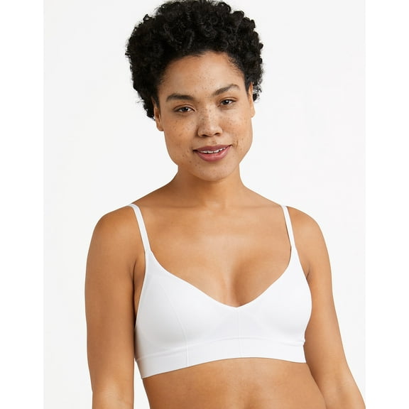 Maidenform® M Wireless Stretch Rib Bralette DM2303 Color: White Size: MEDIUM DD