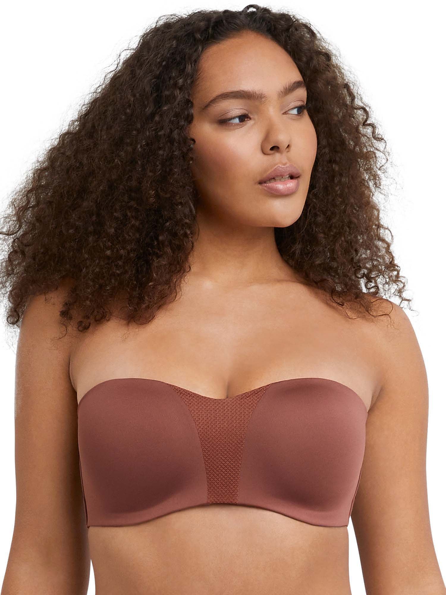 Maidenform Women's One Fab Fit Wireless Demi Bra with Convertible Straps  and Lightly Lined Cups, Almond, 34D at  Women's Clothing store