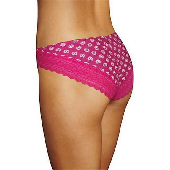 Maidenform-Maidenform One Fab Fit Cotton Stretch Tanga-Fantastic White Daisies/Fan Fu-7