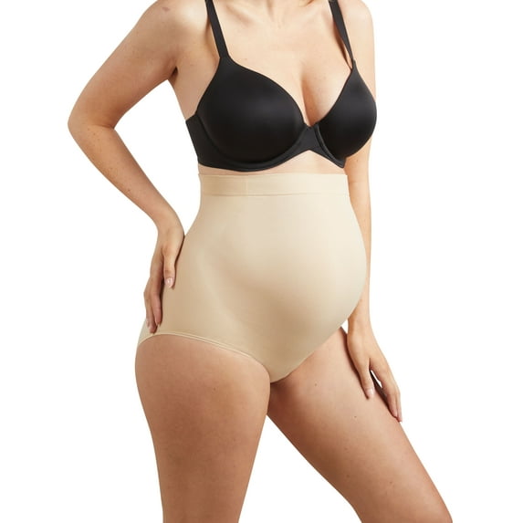 Maidenform Maternity Womens Feel Good Fashion Seamless Over Belly Shorty