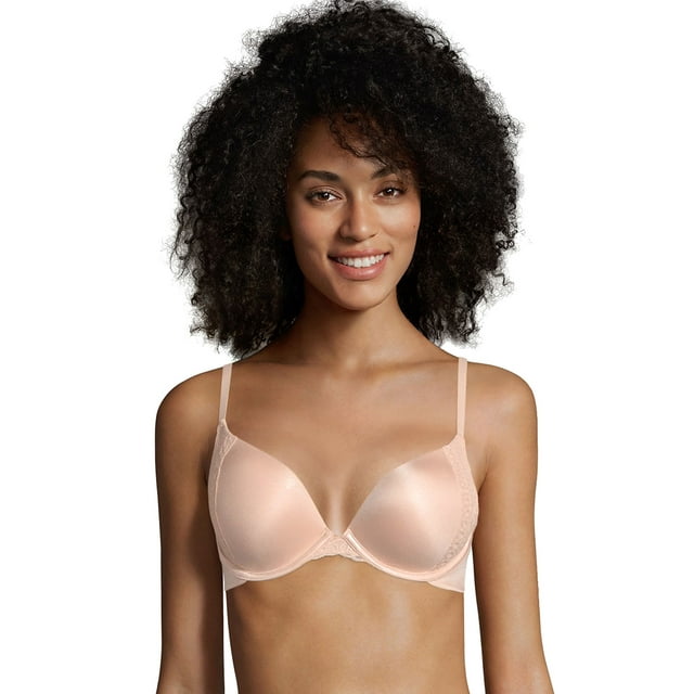 Maidenform Natural Boost Demi T Shirt Underwire Bra Sandshell 34d Women