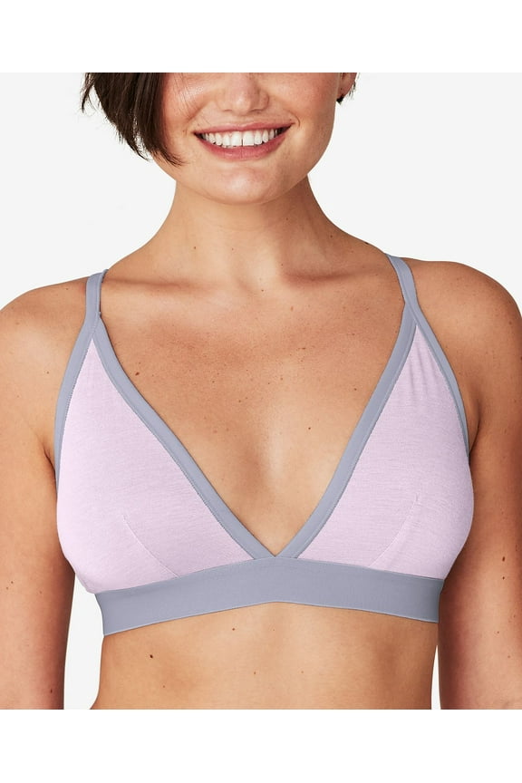 Naturally Soft Triangle Bralette Dmsstb, Urban Lilac/Silver Blue 2XL