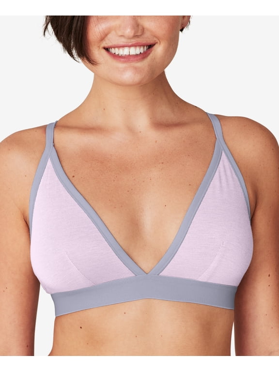Naturally Soft Triangle Bralette Urban Lilac Size M Wireless Womens