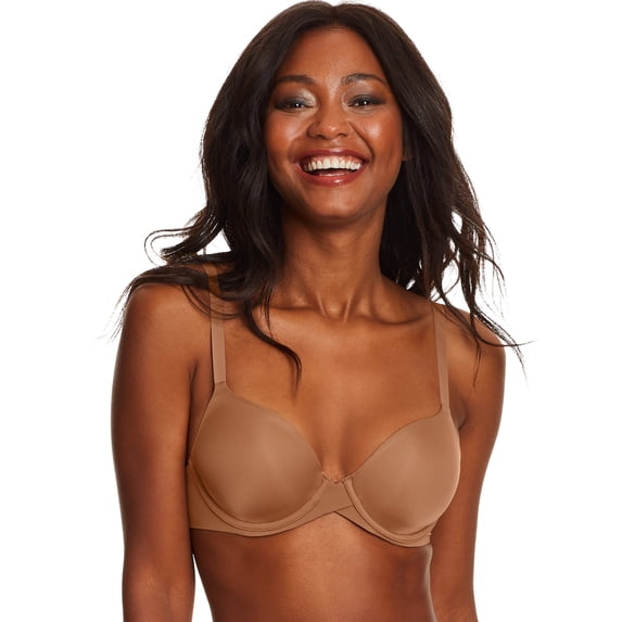 Maidenform One Fab Fit Everyday Modern Demi Underwire Bra Cinnamon Butter 34D Women's