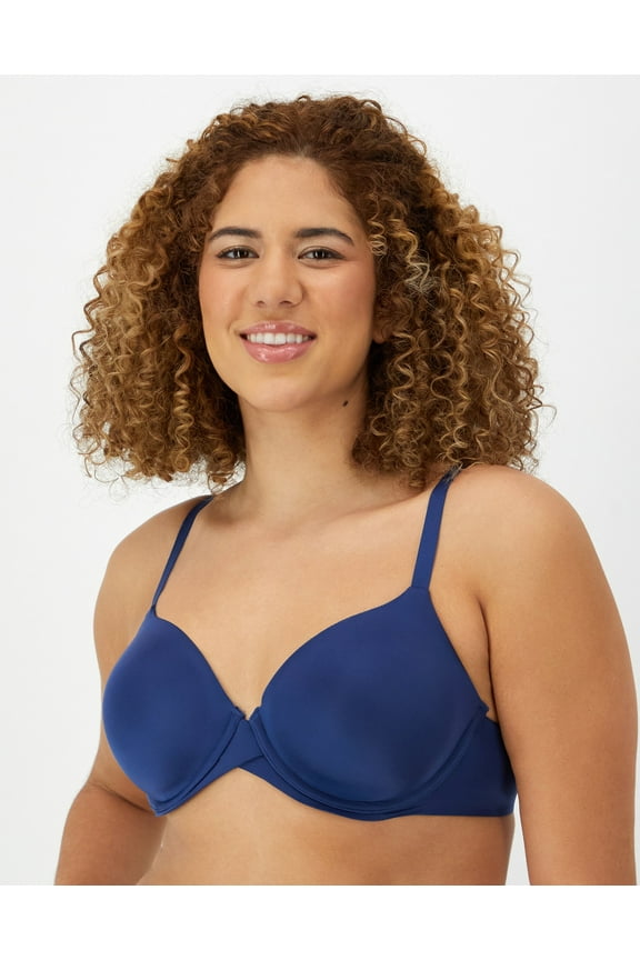 One Fab Fit Everyday Modern Demi Underwire Bra Womens Convertible DM7543