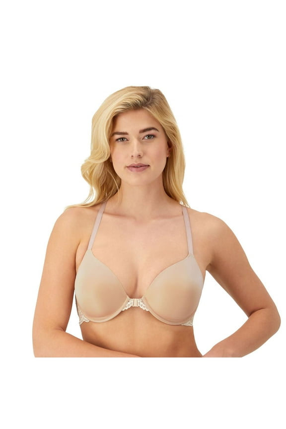 ® One Fab Fit® Full Coverage Lace Racerback Bra 07112 Color: Almond Pearl Size: 36 B