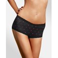 thumbnail image 1 of Maidenform One Fab Fit Microfiber Boyshort Underwear With Lace Fanciful Heart Print/Wild Strawberry 7, 1 of 4