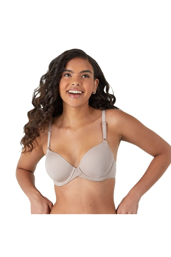® One Fab Fit® Modern Demi T-Shirt Underwire Bra DM7543 Color: Evening Size: 34 B