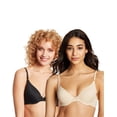 thumbnail image 1 of Maidenform One Fab Fit® T-Shirt Bra 2-Pack Black/Latte Lift 36C Women's, 1 of 3