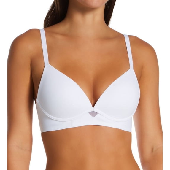 Women's Maidenform DM2301 One Fabulous Fit 2.0 Wireless Bra (White 32B)