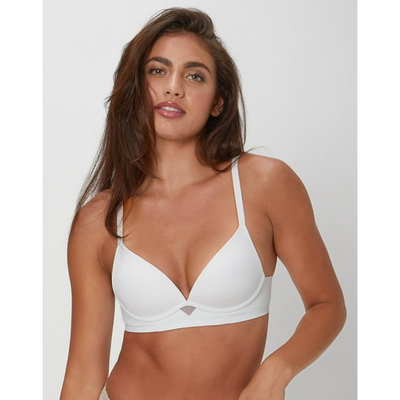 Maidenform One Fab Fit Wireless Demi Bra White 34C Women's