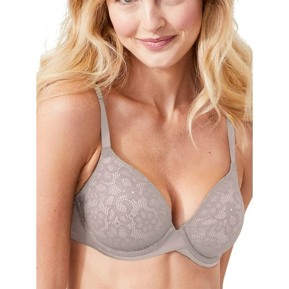 Maidenform One Fabulous Fit 2.0 Tailored Demi Underwire Bra, Evening Blush/Sandshell, 36C