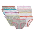 thumbnail image 1 of Maidenform POP OF HEATHERS Girl's 9-Pk. Cotton Brief Panty, US 14, 1 of 4