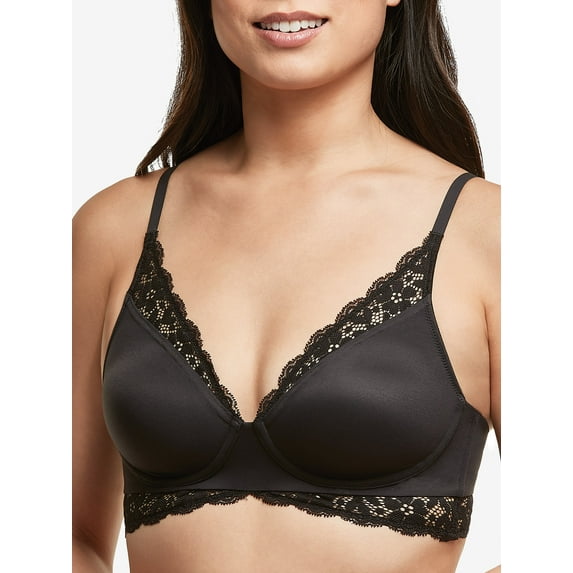 Maidenform Women's Pure Comfort Convertible Lace Back Wire-free Bralette - Style DM1190