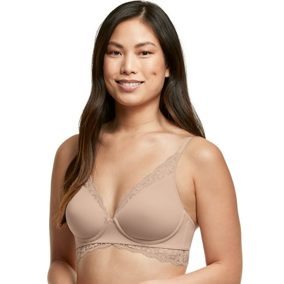 Maidenform Pure Comfort Convertible Wireless Bralette Evening Blush 34B Women's
