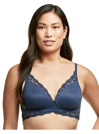 Maidenform Women's 2 Pack One Fab Fit Underwire Bra Navy/Gloss, 34C at   Women's Clothing store