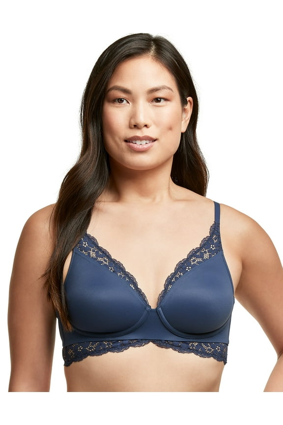 Pure Comfort Convertible Wireless Bralette Navy 34C Women's