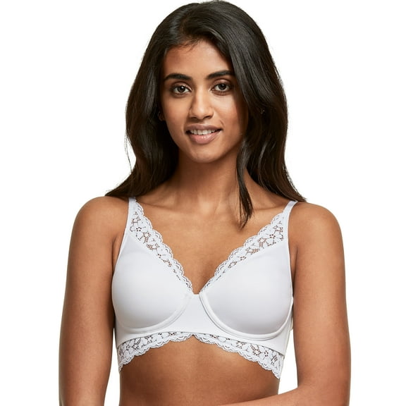 Maidenform Pure Comfort Convertible Wireless Bralette White 38D Women's
