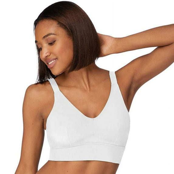 Maidenform Pure Comfort Cropped Cami Wireless Pullover Bra - White - Women's Size Medium