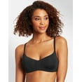 thumbnail image 1 of Maidenform Pure Comfort Modern Scoopneck Wireless Bra Black XL Women's, 1 of 6