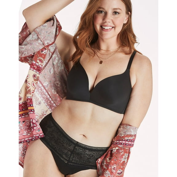 Maidenform Push-Up Wireless Bra Black 36C Women's