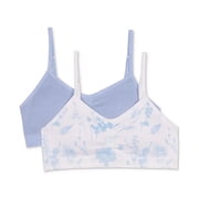 Maidenform SKYWAY LURX Big Girls Seamless Ruched Crop Bra 2-Pc, US Large 10/12