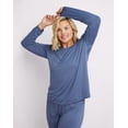 thumbnail image 1 of Maidenform Scoopneck Long Sleeve Tee - Chateau Blue - Women's Size Large, 1 of 1