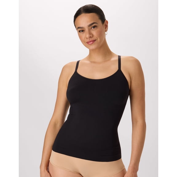 Maidenform Seamless Tummy Control Shapewear Cami Tank Top Black M Women's