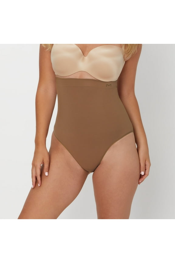 Seamless Tummy Control Shapewear Underwear Brief Bronzed Chestnut S Women's