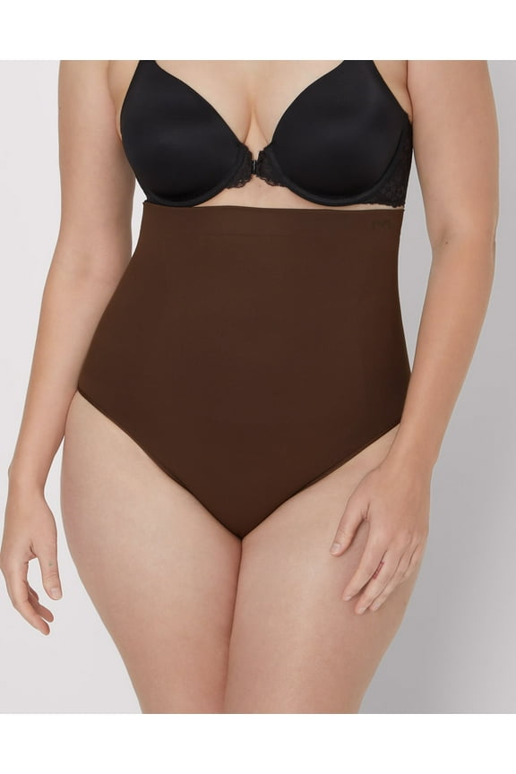 Seamless Tummy Control Shapewear Underwear Brief Just Brown XL Women's