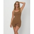 thumbnail image 1 of Maidenform Seamless Mid Thigh Bodysuit Bronzed Chestnut M Women's, 1 of 9