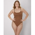 thumbnail image 1 of Maidenform Seamless Tummy Control Shapewear Thong Bodysuit Bronzed Chestnut XL Women's, 1 of 7