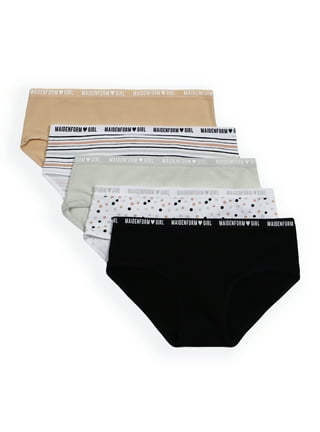 Athletic Works Girls Seamless Brief Underwear, 5-Pack, Sizes S-XL