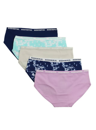 Reebok Girls' Underwear, Cotton Stretch Hipster Panties, 5 Pack, Sizes S-XL  