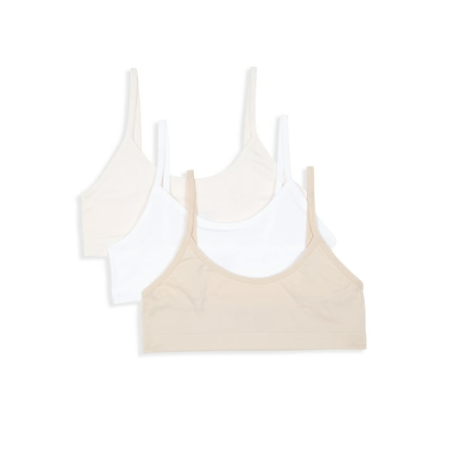 Maidenform Sweet Nothings Girls Pull-Over Scoop Neck Seamless Bra, 3-Pack, Sizes (S-XXL)