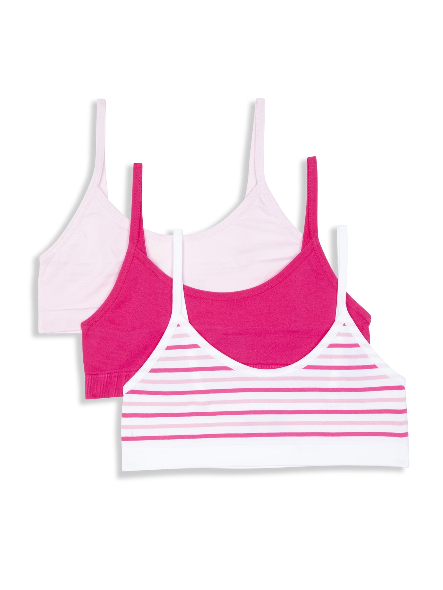 Maidenform Sweet Nothings Girls Pull-Over Scoop Neck Seamless Bra, 3-Pack, Sizes (S-XXL)