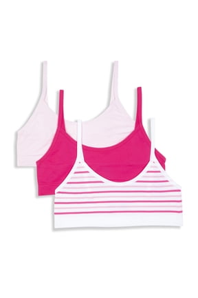 Sweet Nothings Girls Pull-Over Scoop Neck Seamless Bra, 3-Pack, Sizes (S-XXL)