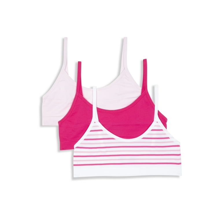 Maidenform Sweet Nothings Girls Pull-Over Scoop Neck Seamless Bra, 3-Pack,  Sizes (S-XXL)