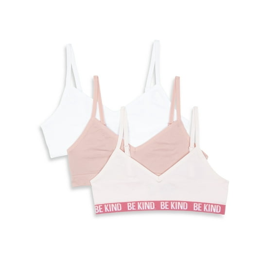 Maidenform Sweet Nothings Girls Pull-Over V-Neck Bra, 3-Pack, Sizes (S-XXL)