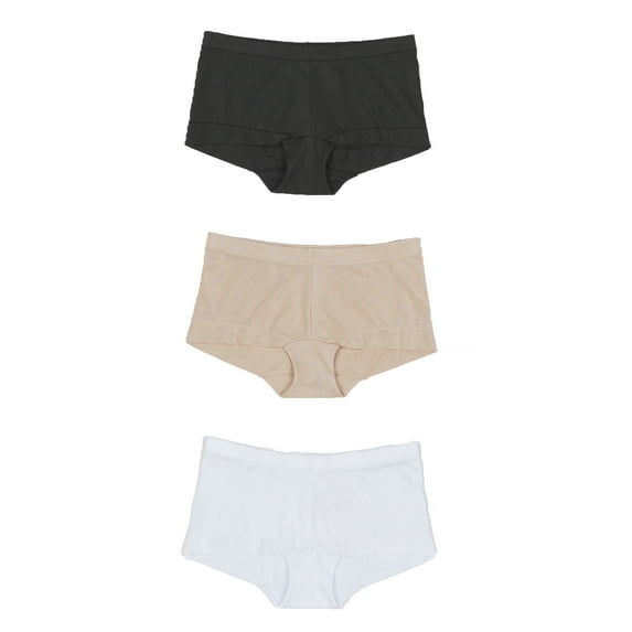Maidenform Sweet Nothings Women's Microfiber Boyshort Panties, 3-Pack