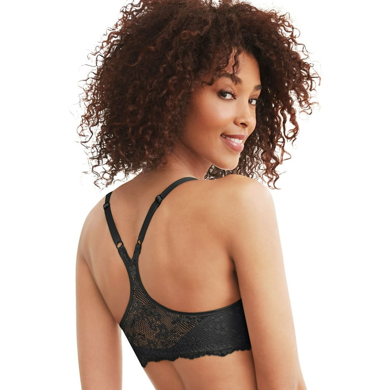 Maidenform Women's One Fab Fit Extra Coverage T-Back T-Shirt Bra - 7112 36C  Black