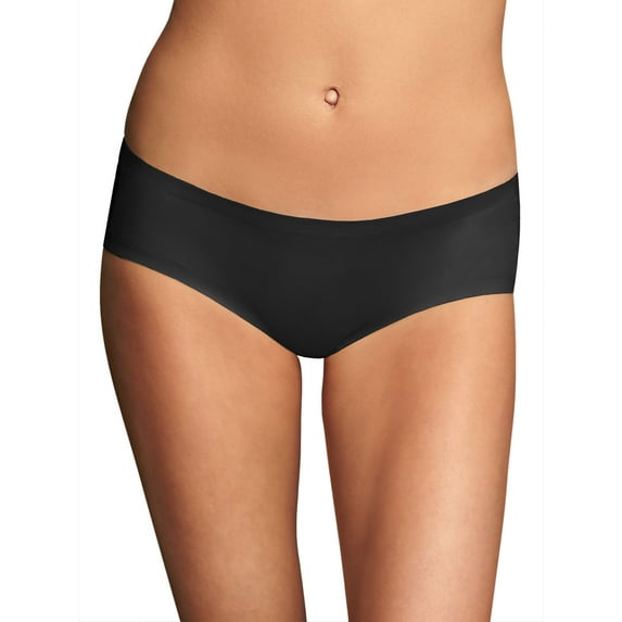 Maidenform Tailored Hipster Black Body Beige Lining 7 Women's