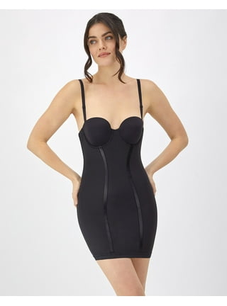 SPANX 989 Black XL Slimplicity Convertible Strapless Slip with