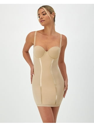 Women's Shapewear Slip Dress V-Neck Tummy Control Slips Camisole Full Slip  for Under Dress Seamless Body Shaper, White, XXL: Buy Online at Best Price  in Egypt - Souq is now