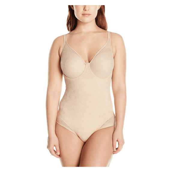 Maidenform Ultra-Light Firm Tummy-Control Sheer Lace Shaper, Beige , 40C