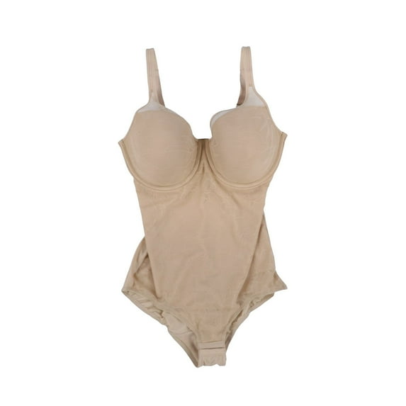 Maidenform Womens Bodysuit Ultra-Light Firm Control Nude New