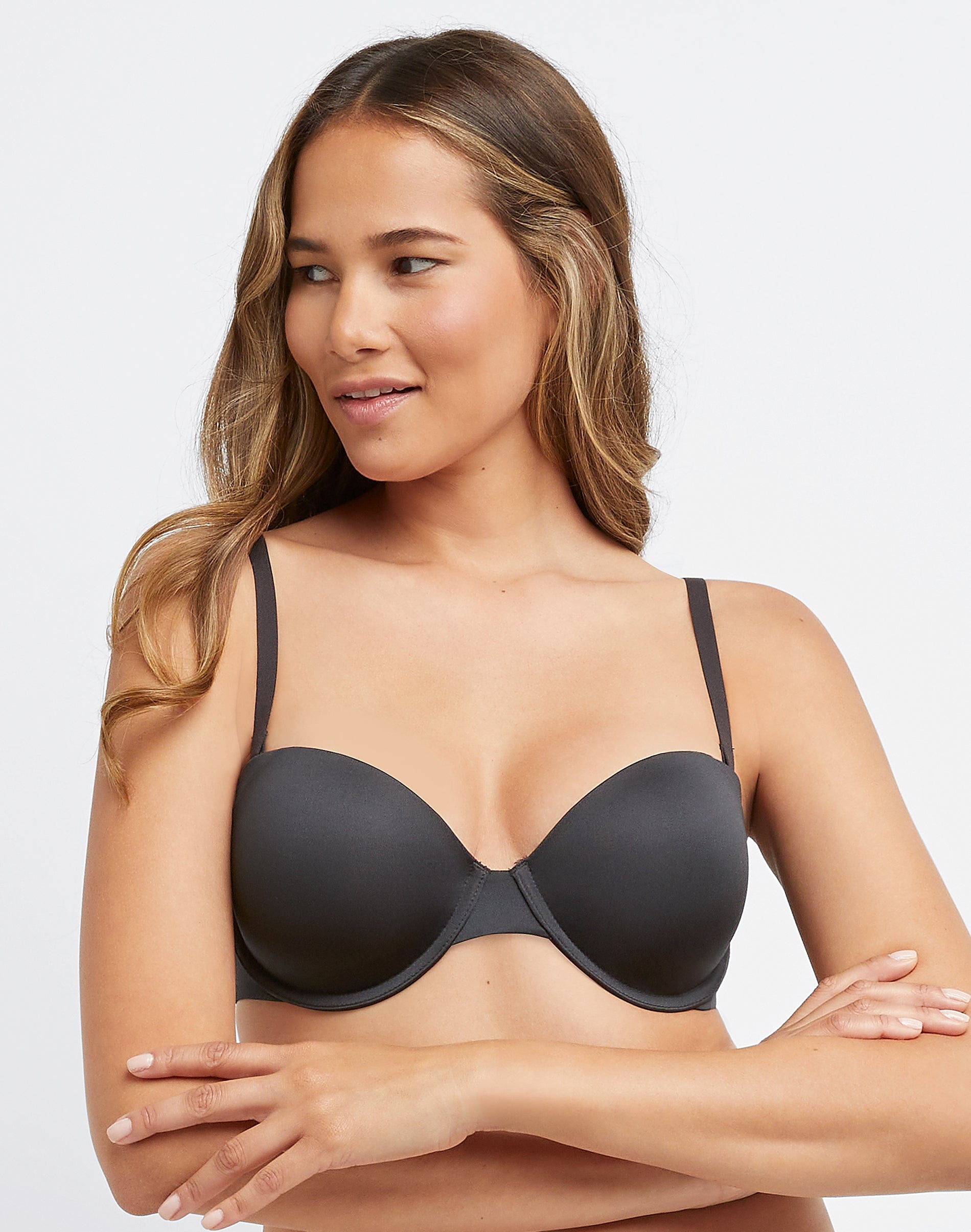 Maidenform Self Expressions Women's Side Smoothing Strapless Bra SE6900 -  Black 40D